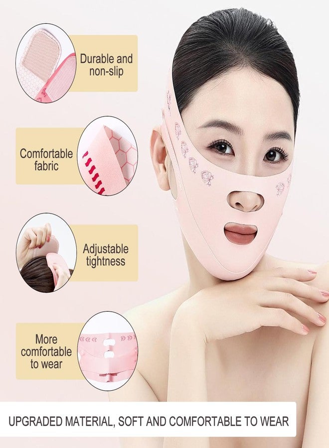 Ceoyiler V Line Face Lifting Strap, Chin Strap for Sleeping, Jaw Line Sculptor Eliminator, Neck Lift Jaw Tightening Exerciser, Face Lift Tape Remover, Double Chin Reducer Face Lift Up Belt - Image 5